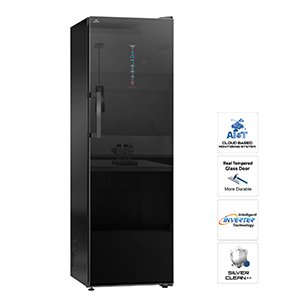 Walton 308 Litter Non-Frost Vertical Freezer | WUT-3X8-GERE-CI (Inverter) | Official Walton Deep Fridge