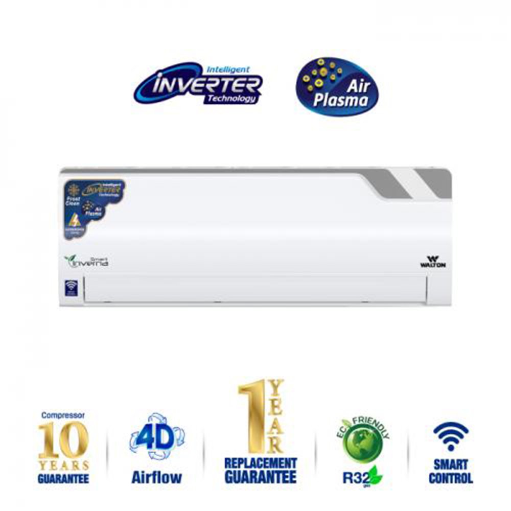 Walton 1 Ton Wifi Inverter AC | WSI-INVERNA (SUPERSAVER)-12F [SMART PLASMA] | Official Walton AC